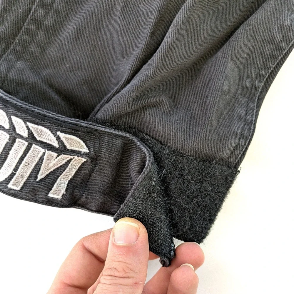 Iridium Mens Black Reflective Cargo Pants Techwear Streetwear Size L (34x31)